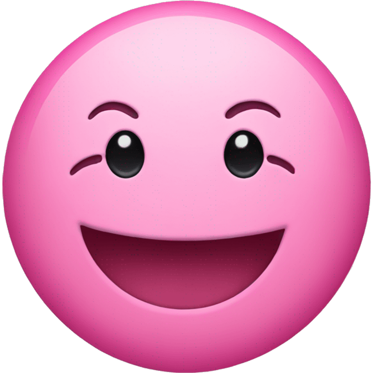 Pink smily face emoji