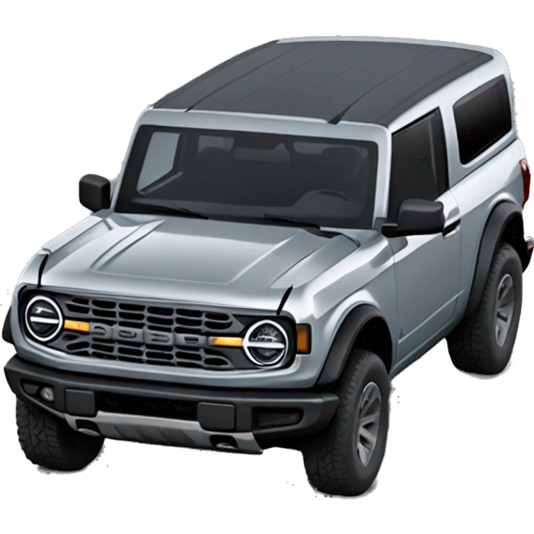 Grey 2022 4 door ford bronco emoji