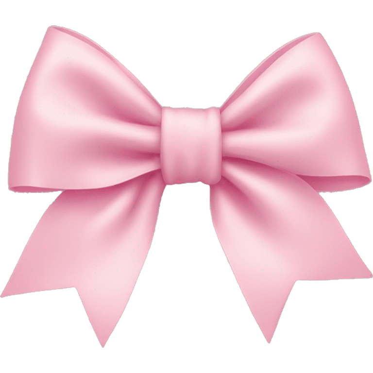 light pink bow on light pink bow emoji