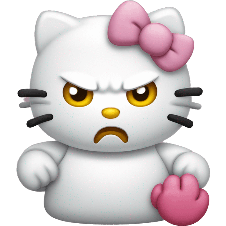 Hello kitty angry  emoji