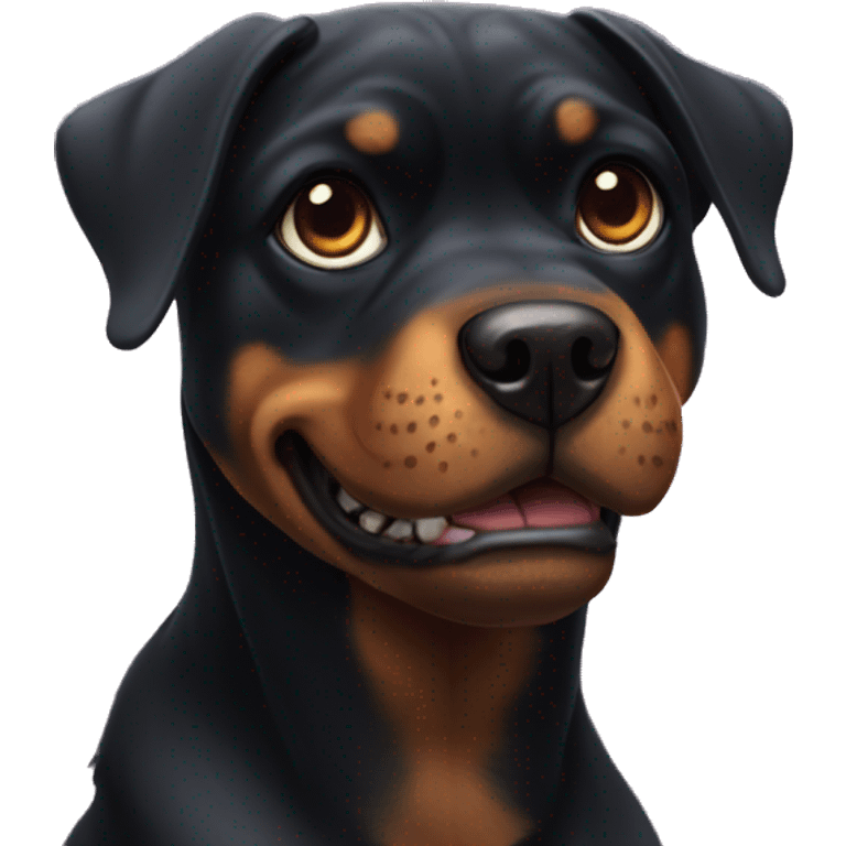 rottweiler dog Alien emoji