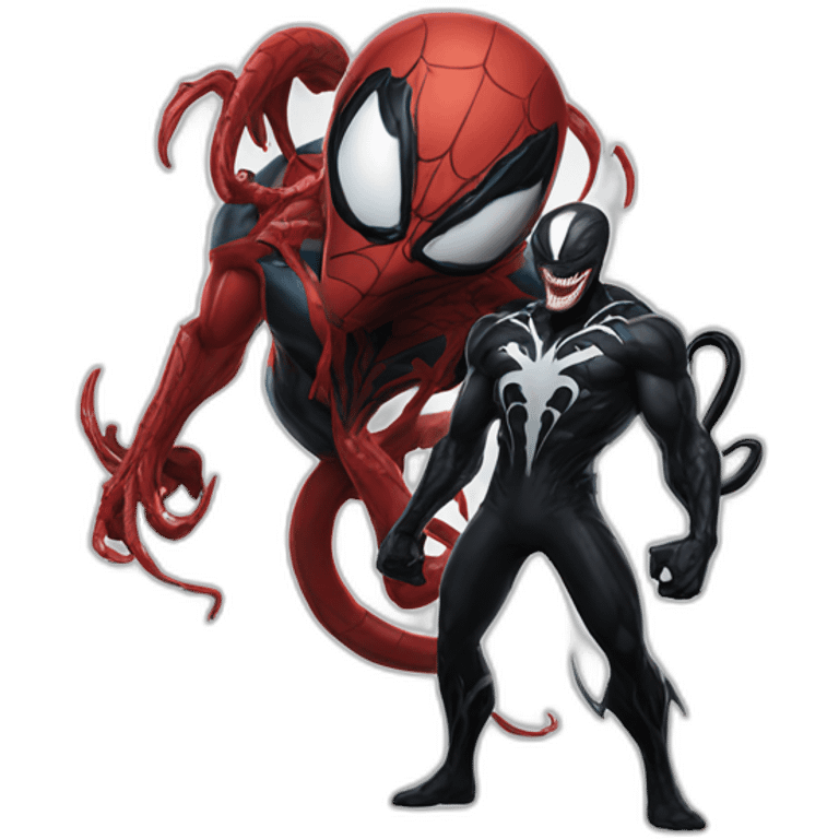 Venom and carnage from marvel emoji