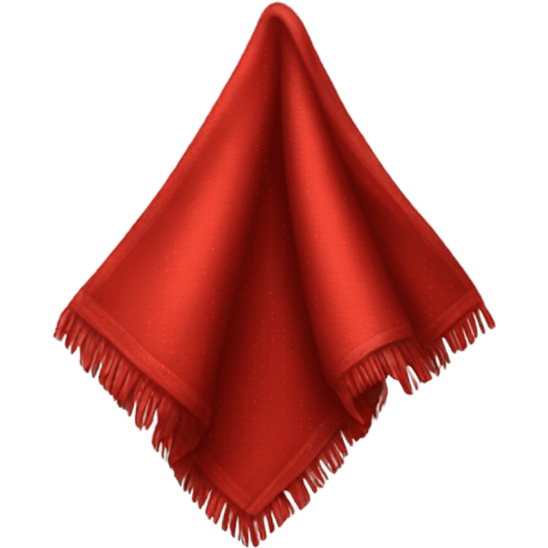 a piece of red cloth emoji