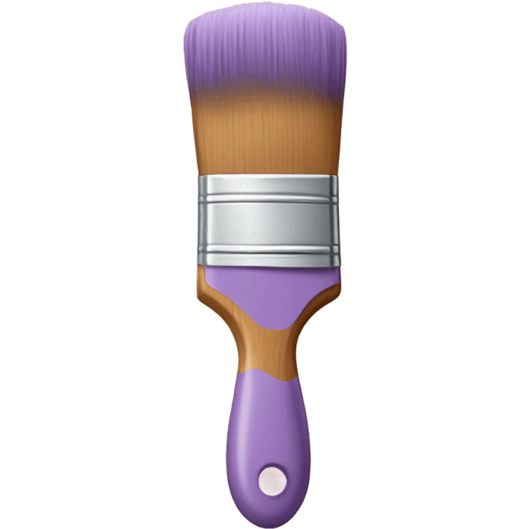 pastel purple paint brush  emoji