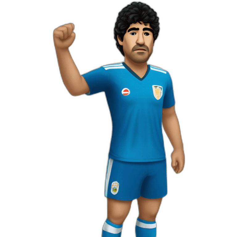 Maradona barrendero emoji