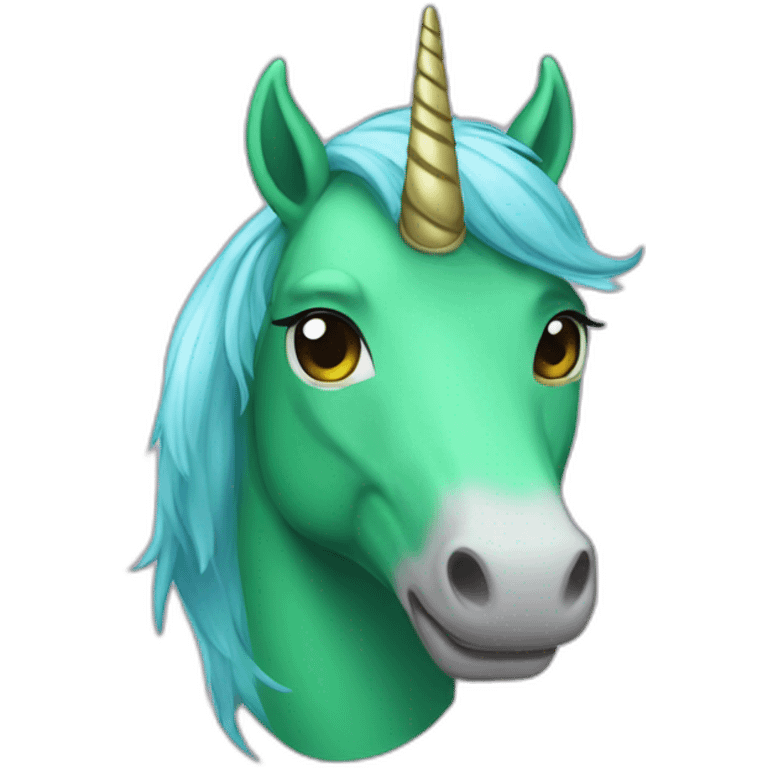 licorne verte emoji