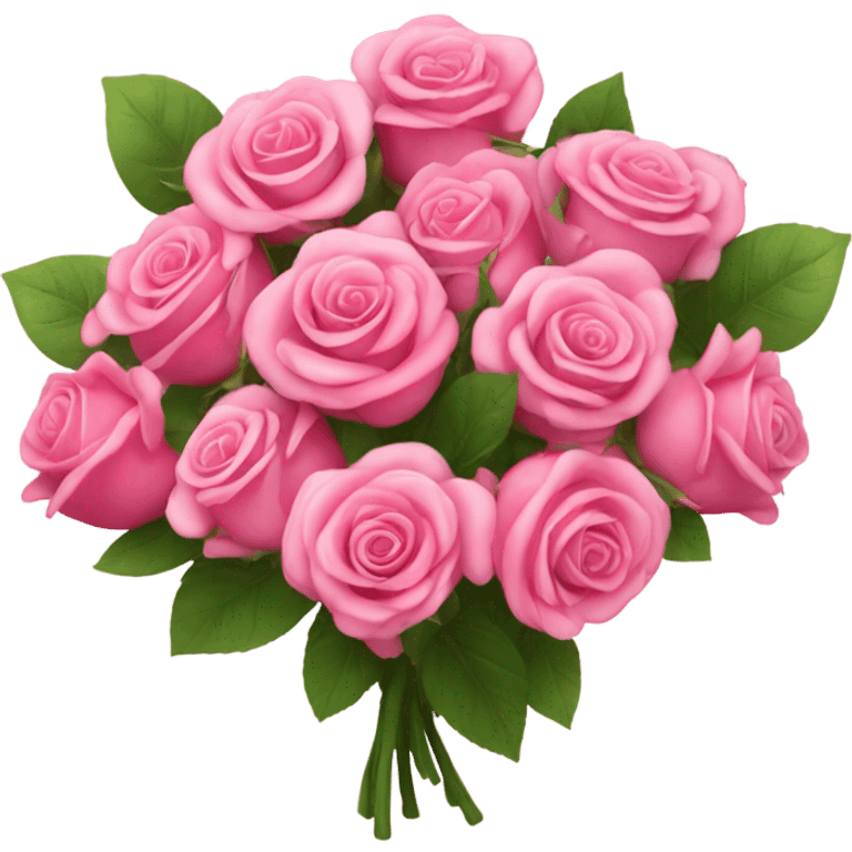 Pink rose bouquet emoji