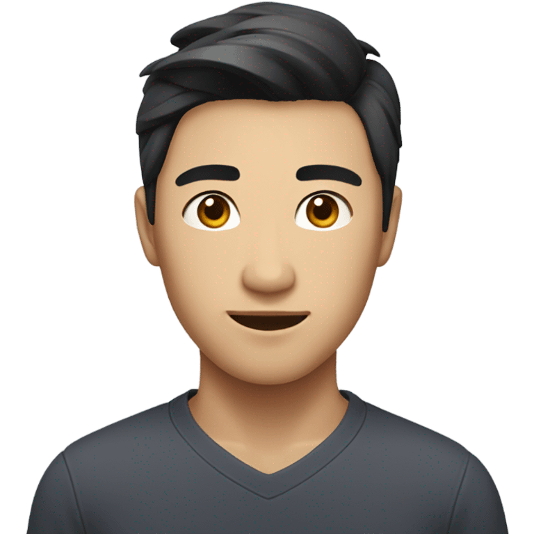 Beautiful asian man emoji