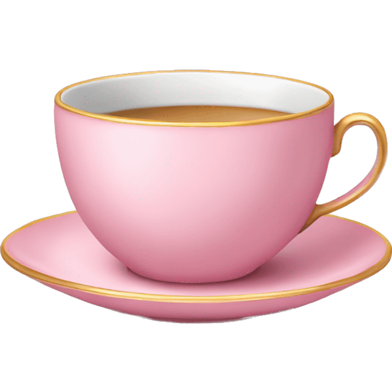 Fancy pastel pink teacup emoji