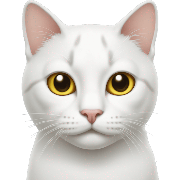 Cat white  emoji