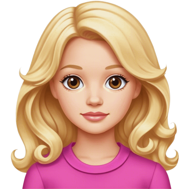 Elle woods with wavy blonde hair  emoji