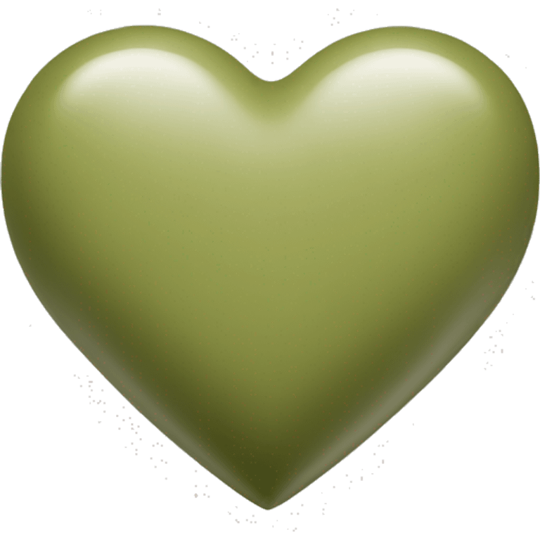 Heart light olive green emoji