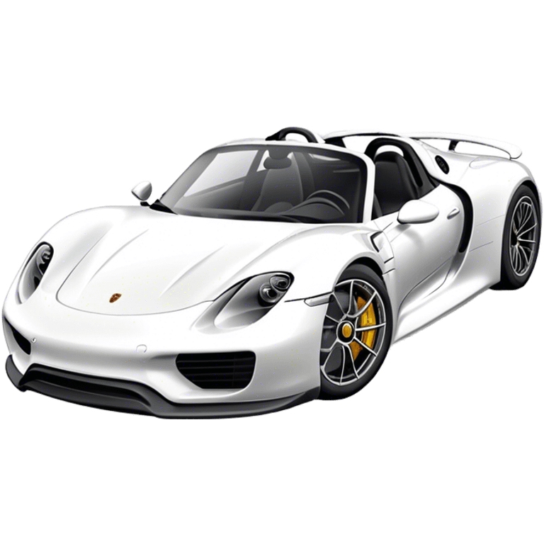 Porsche 918 Spyder - Porsche (Model Year: 2021) (Iconic colour: White) emoji