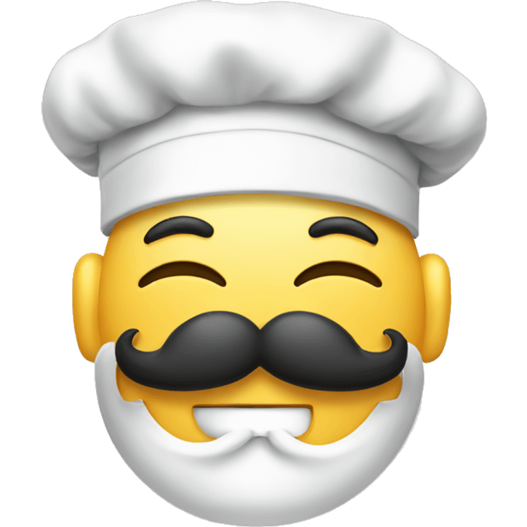 chef emoji with a hat and a mustache chef’s kiss emoji