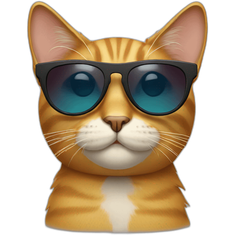 Cat with sunglasses emoji