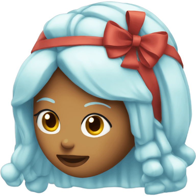 ice spice with a bow on her head emoji