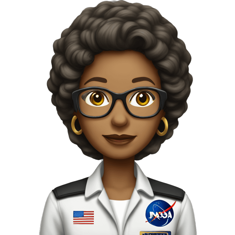 Annie Easley, NASA scientist uniform, no glasses emoji