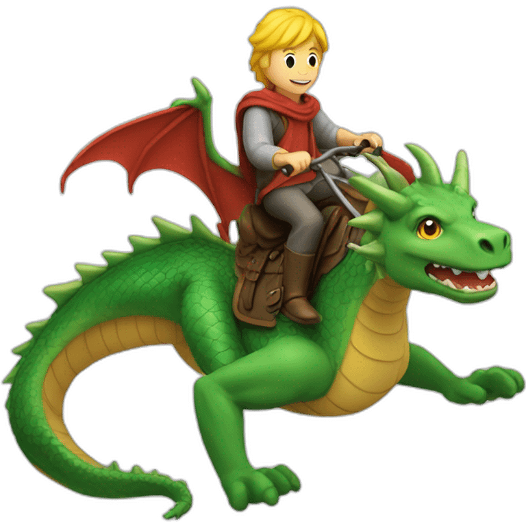 guy riding a dragon emoji