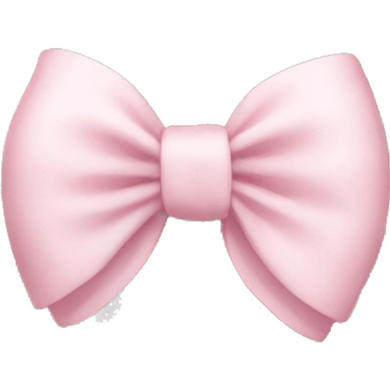 Pale pink bow emoji