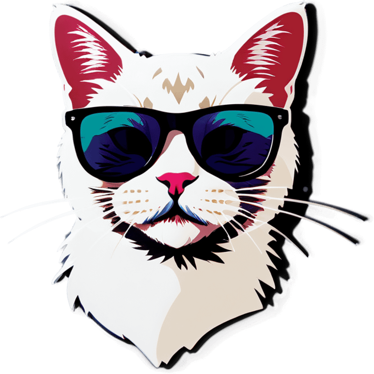 Cat with sunglasses emoji