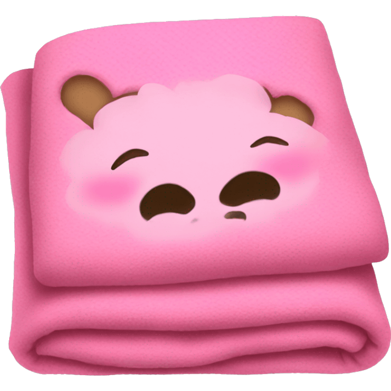 Pink blanket cute emoji