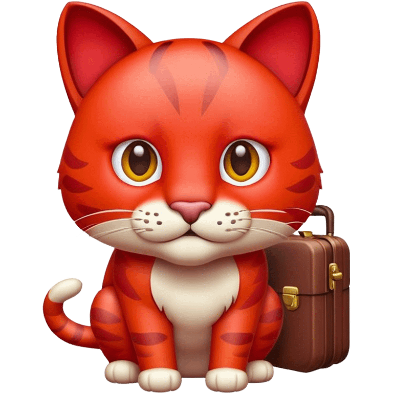 red big cat with case emoji