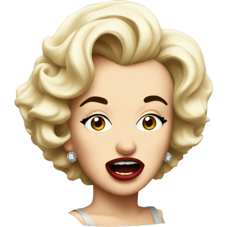 Marilyn Monroe being bad emoji