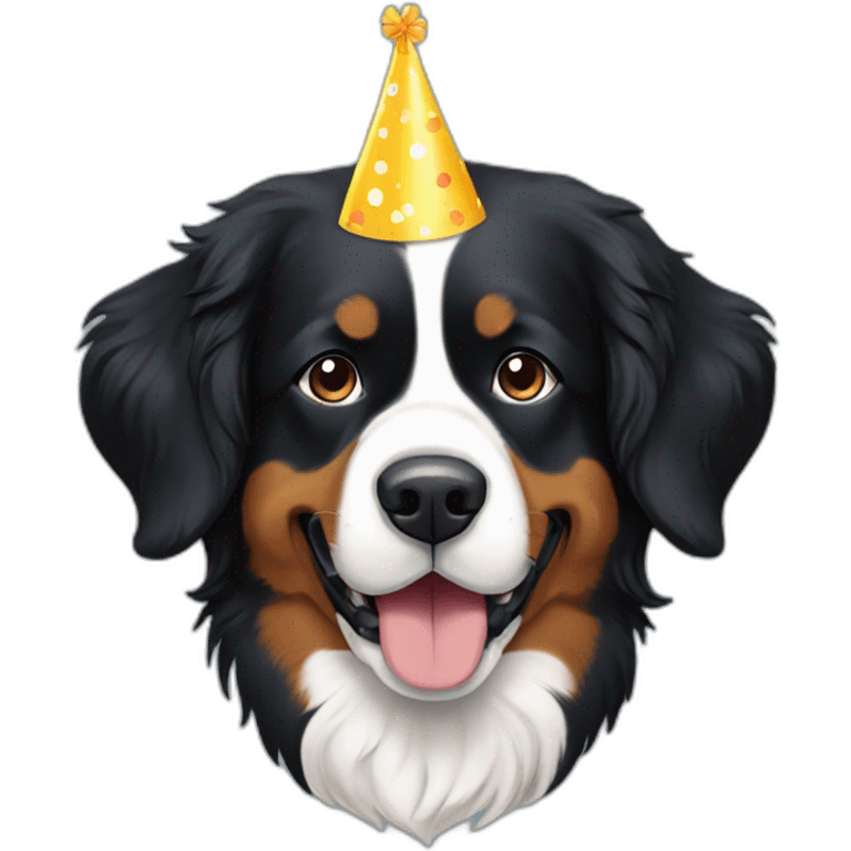 Bernese mountain dog birthday emoji