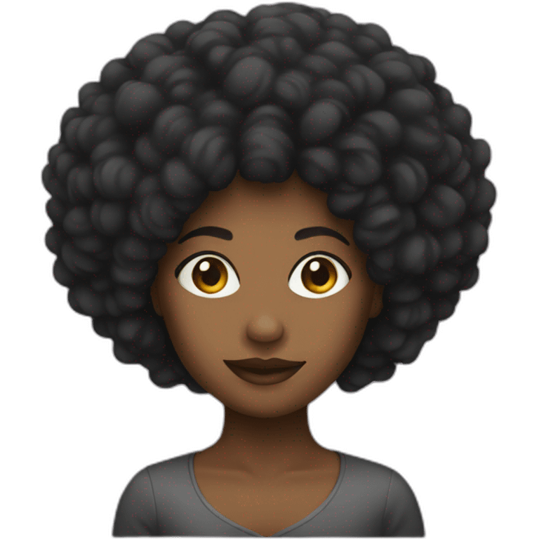 women afro emoji