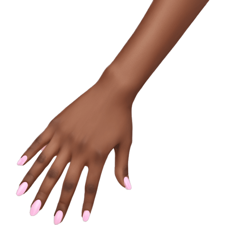 Pastel pink manicure emoji