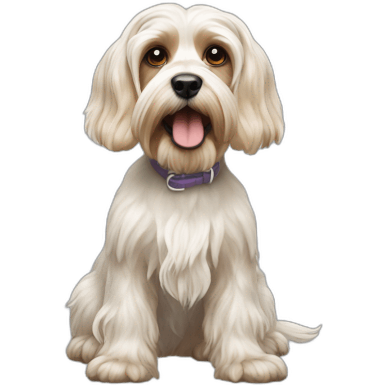 white cocker, yorkshire terrier emoji