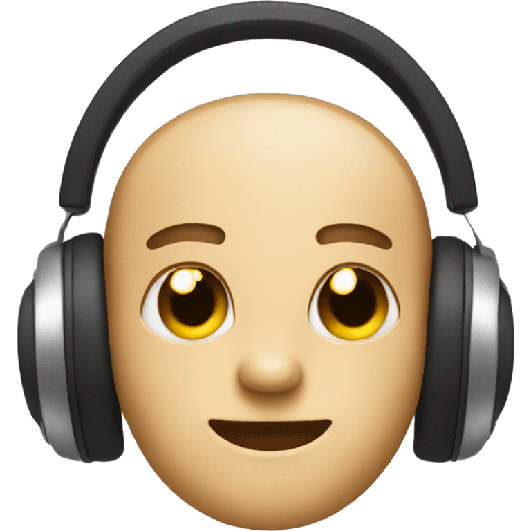 A cool emoji wear  a headphone  emoji