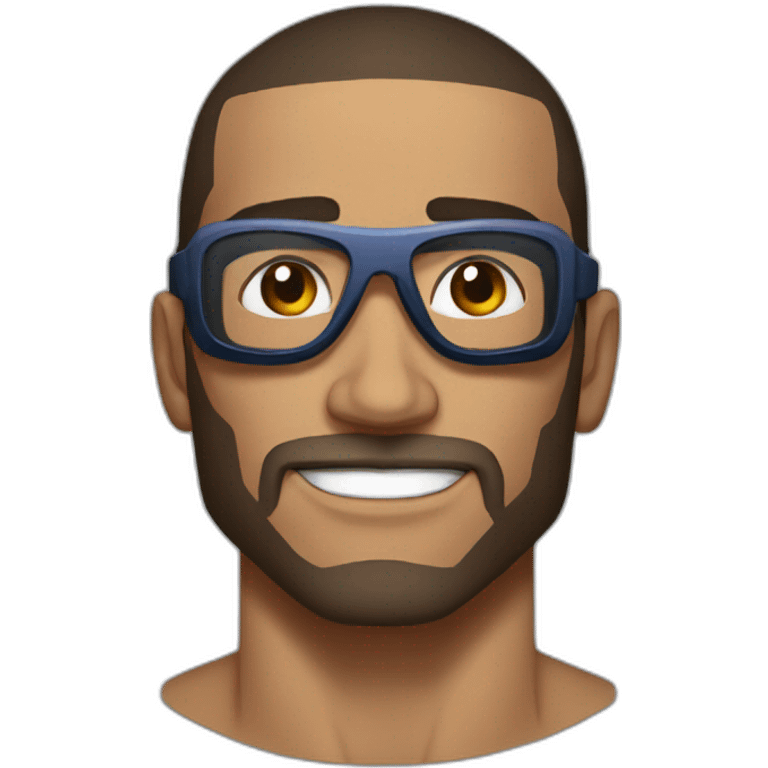 Mma  Fighter  with lunette emoji