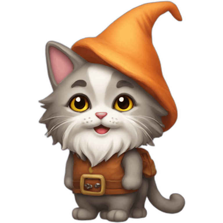 kitty gnome emoji