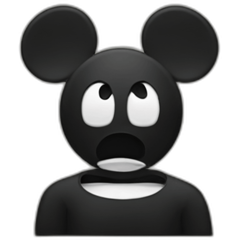 Horrible Mickey Mouse emoji