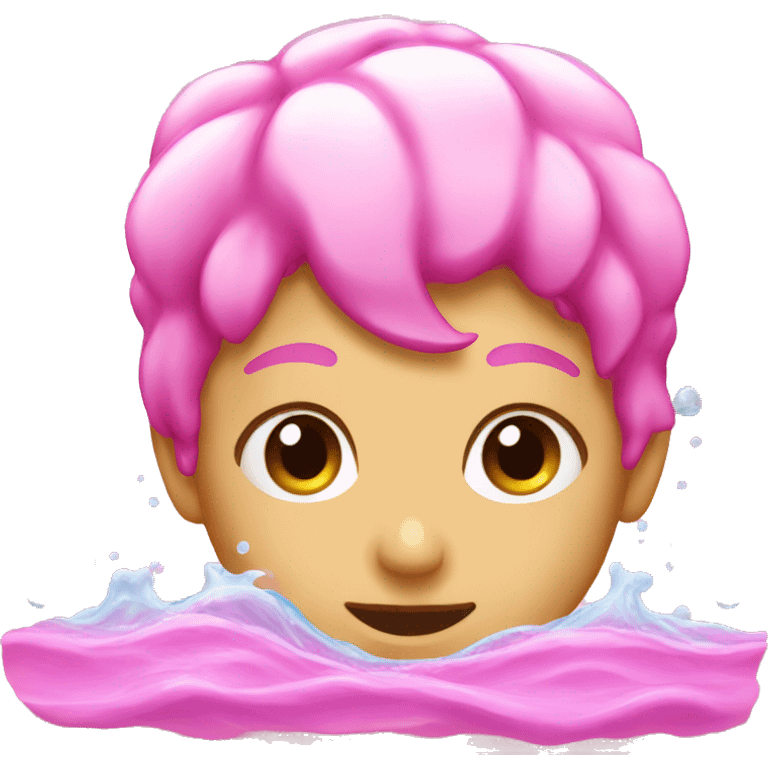 Pink water emoji