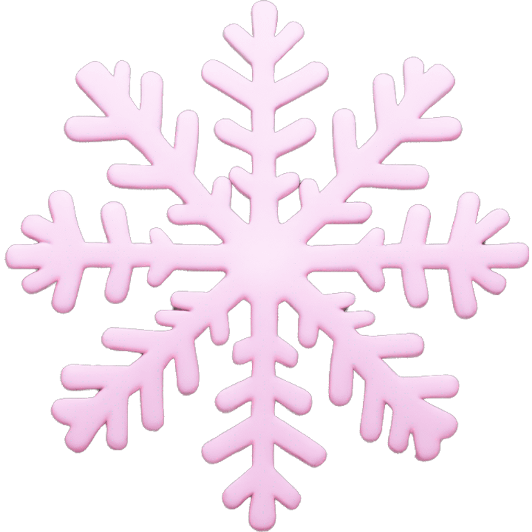 light pink snowflake  emoji