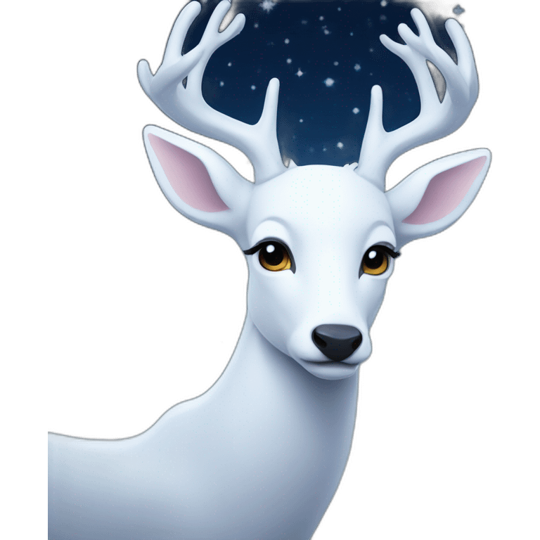 white deer in the starlight emoji