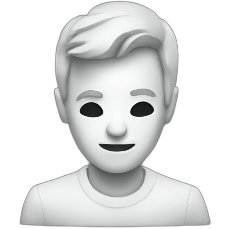 dj mixing white face emoji