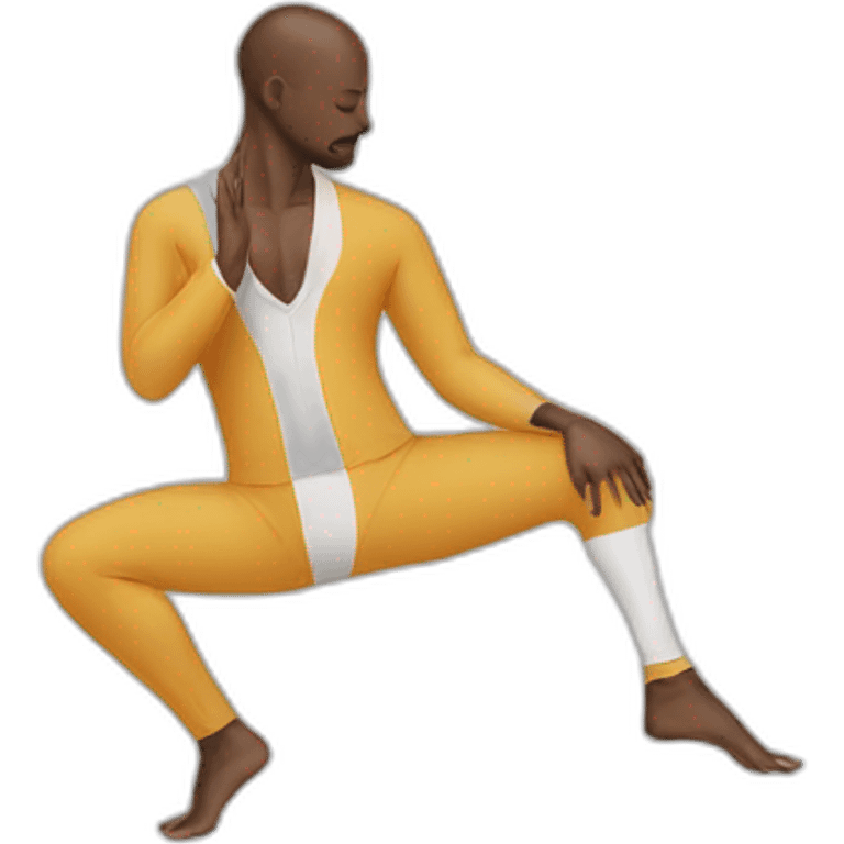 yoga balance men suit emoji