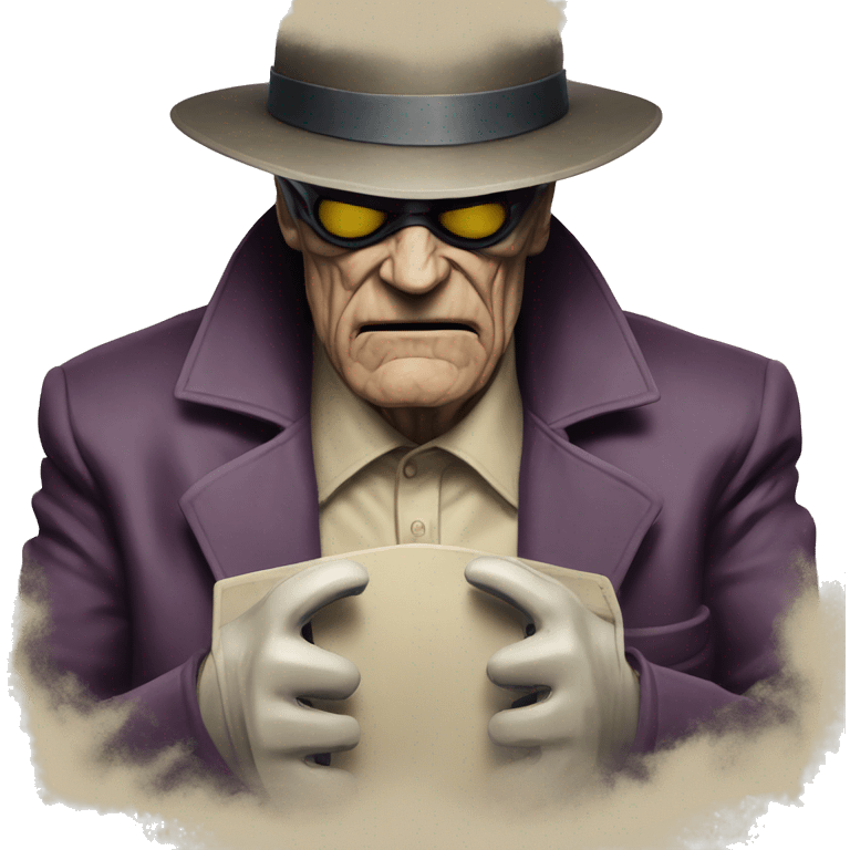 Watchmen-Rorschach robot angry old man emoji