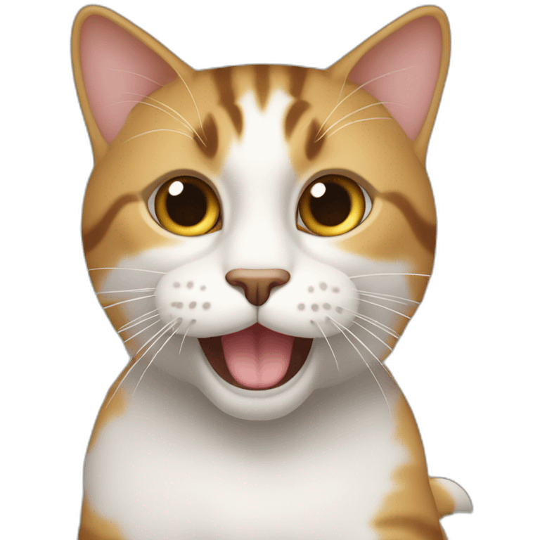 puedes hacer un gato con las patas para adelante emoji