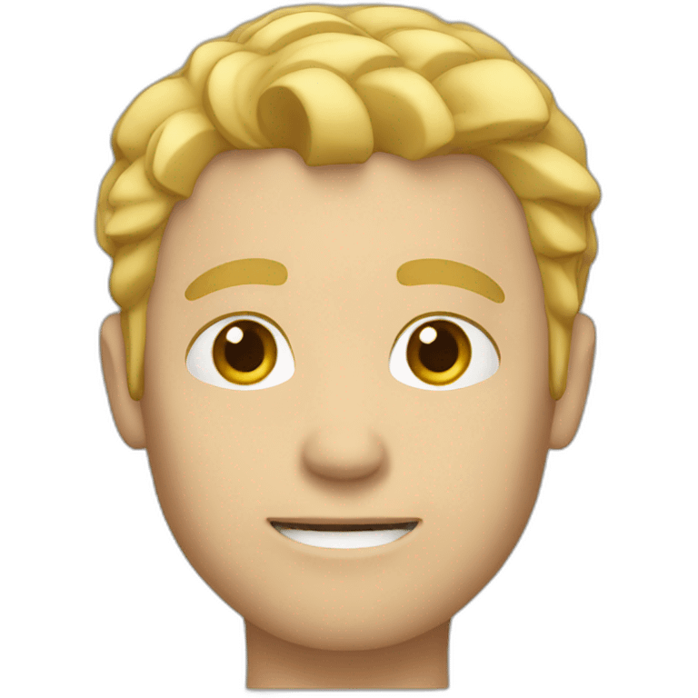 white guy with blond hair emoji