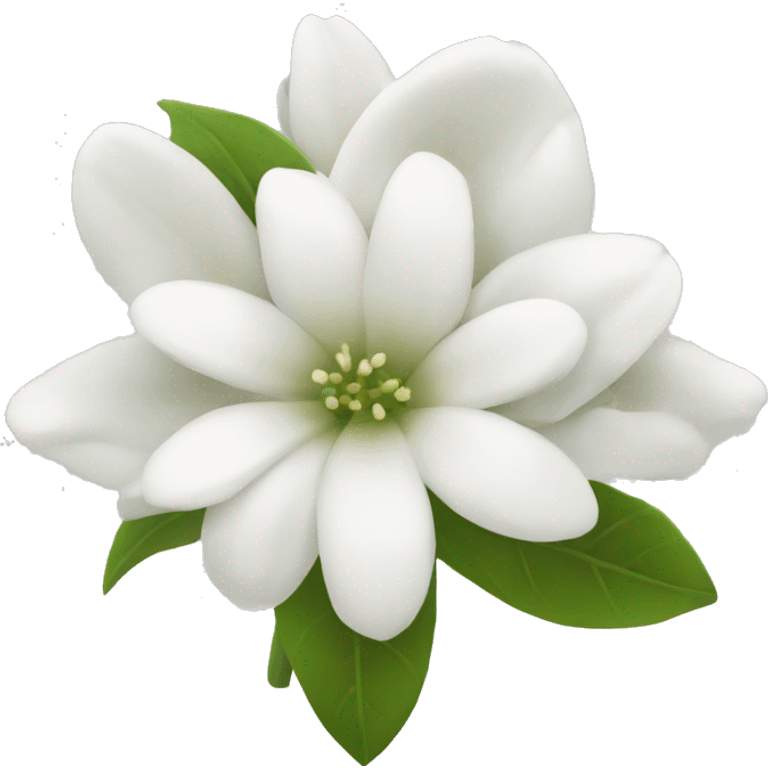 White flowers  emoji