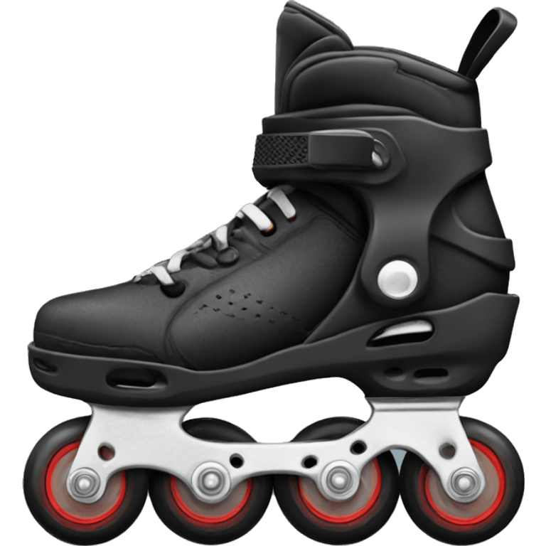 a black rollerblade inline skate emoji