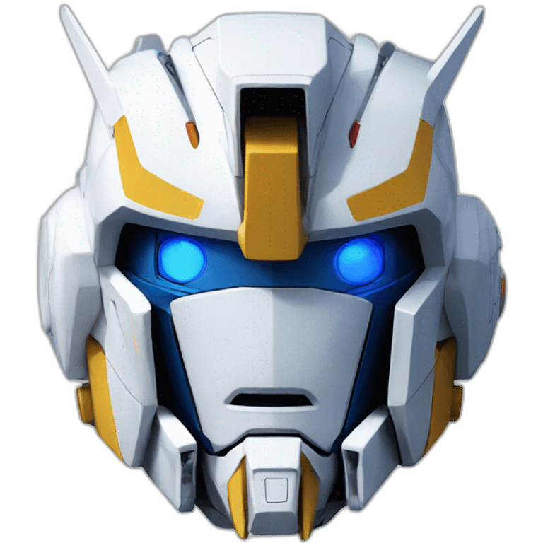 Gundam robot head emoji