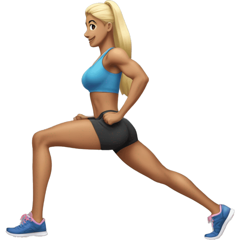 Female strong legs gym emoji