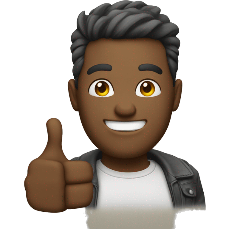 Cool guy giving a thumbs up emoji