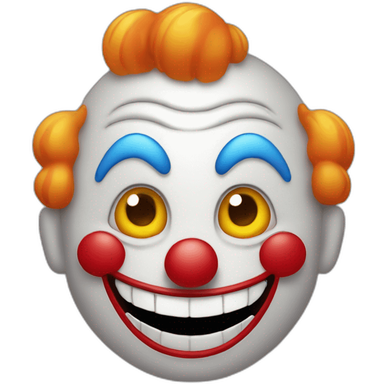 smily clown dead inside emoji