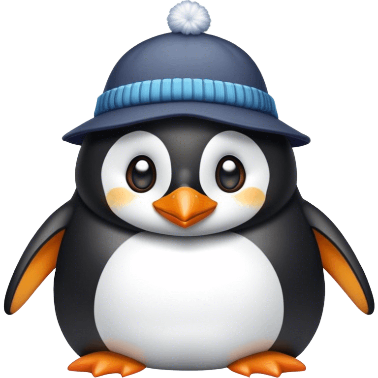 Penguin with hat emoji